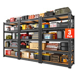 REIBII Storage Shelves Load 2020lbs, 5-Tier Adjustable Metal Shelving Units, Shelving Rack for Closet Kitchen Pantry