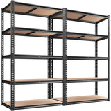 Reibii 5-Tier Boltless Shelving Units, 2020 lbs Adjustable Steel Garage Shelving Racks for Basement Kitchen Closet