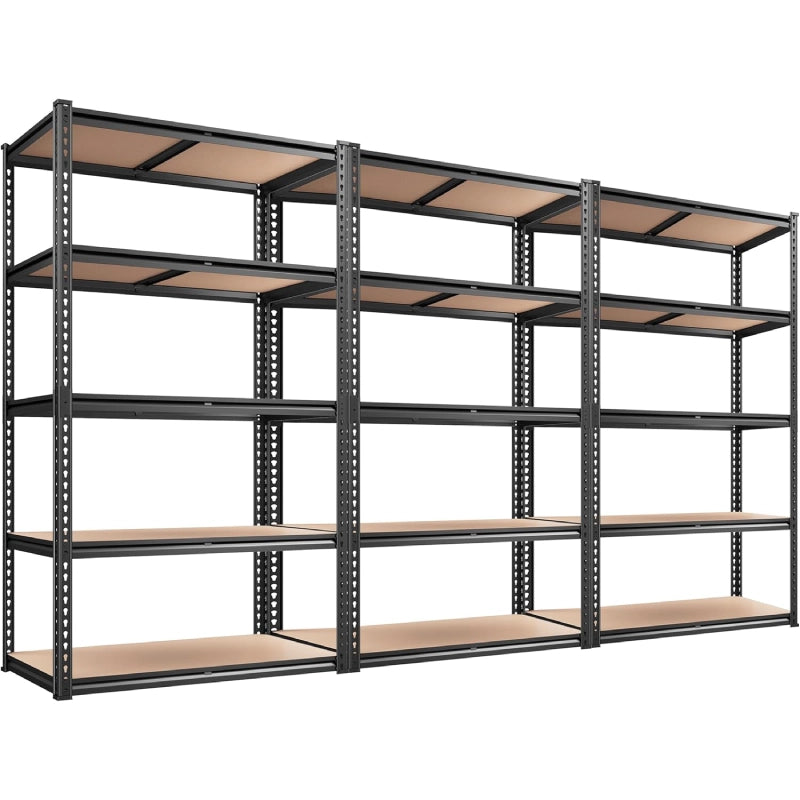 Reibii 5-Tier Boltless Shelving Units, 2020 lbs Adjustable Steel Garag