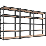 Reibii 5-Tier Boltless Shelving Units, 2020 lbs Adjustable Steel Garage Shelving Racks for Basement Kitchen Closet