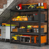 REIBII 40"W Storage Shelves, 2000 lbs Heavy Duty Garage Shelving, Adjustable Metal Shelves For Basemnet Warehouse Commercial