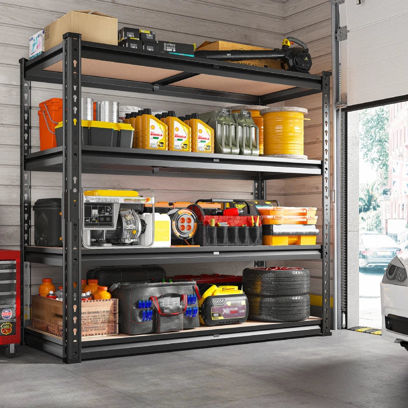 REIBII 40" W Storage Shelves, 2000lbs Heavy Duty Garage Shelving, Adjustable Metal Shelves For Basemnet Warehouse Commercial