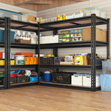 REIBII 40"W Storage Shelves, 2000 lbs Heavy Duty Garage Shelving, Adjustable Metal Shelves For Basemnet Warehouse Commercial