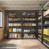 REIBII Storage Shelves Load 2020lbs, 5-Tier Adjustable Metal Shelving Units, Shelving Rack for Closet Kitchen Pantry