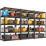 Reibii 5-Tier Boltless Shelving Units, 2020 lbs Adjustable Steel Garage Shelving Racks for Basement Kitchen Closet