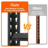 REIBII 48" W Freestanding Shelves, 2550 lbs Heavy Duty Steel Shelving Racks, Adjustable Storage Rack for Garage Kitchen Pantry