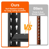 Reibii 40"W x 20"D Garage Storage Shelf, 2,500lbs Heavy Duty Garage Shelving, Adjustable Metal Shelves for Closet Pantry Kitchen