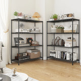 Reibii 3-Shlef Metal Shelves, Adjustable Steel Wire Shelving Units, Storage Rack for Kitchen Pantry Closet Dorm