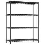 Reibii 3-Shlef Metal Shelves, Adjustable Steel Wire Shelving Units, Storage Rack for Kitchen Pantry Closet Dorm