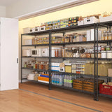 REIBII 45.5" W Wire Shelving, 5-Tier Adjusatble Storage Shelves, Metal Storage Rack for Pantry Kitchen Commercial