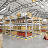 Reibii 48”W galvanized Shelving Units, 3020lbs Heavy Duty Garage Storage Shelves for Pantry Kitchen Commercial