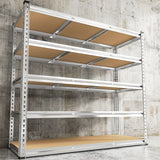 Reibii 48”W galvanized Shelving Units, 3020lbs Heavy Duty Garage Storage Shelves for Pantry Kitchen Commercial