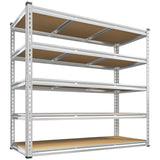 Reibii 48”W galvanized Shelving Units, 3020lbs Heavy Duty Garage Storage Shelves for Pantry Kitchen Commercial