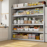 Reibii 48”W galvanized Shelving Units, 3020lbs Heavy Duty Garage Storage Shelves for Pantry Kitchen Commercial