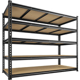 Reibii 59.8”W Garage Storage Shelves, 6-Tier Heavy Duty Metal Shelving Racks Load 3000lbs, Pantry Shelves for Kitchen Commercial