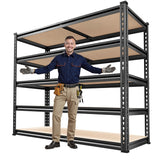 Reibii 40"W x 20"D Garage Storage Shelf, 2,500lbs Heavy Duty Garage Shelving, Adjustable Metal Shelves for Closet Pantry Kitchen