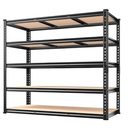 Reibii 72"H × 48"W Garage Storage Shelves, 2650 lbs Heavy Duty Steel Shelving Rack, Adjustable Metal Shelves for Basement, Pantry & Utility Room