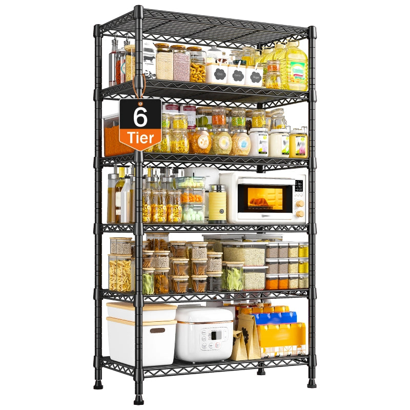 Reibii_6-Tier_Metal_Wire_Rack_for_Storage