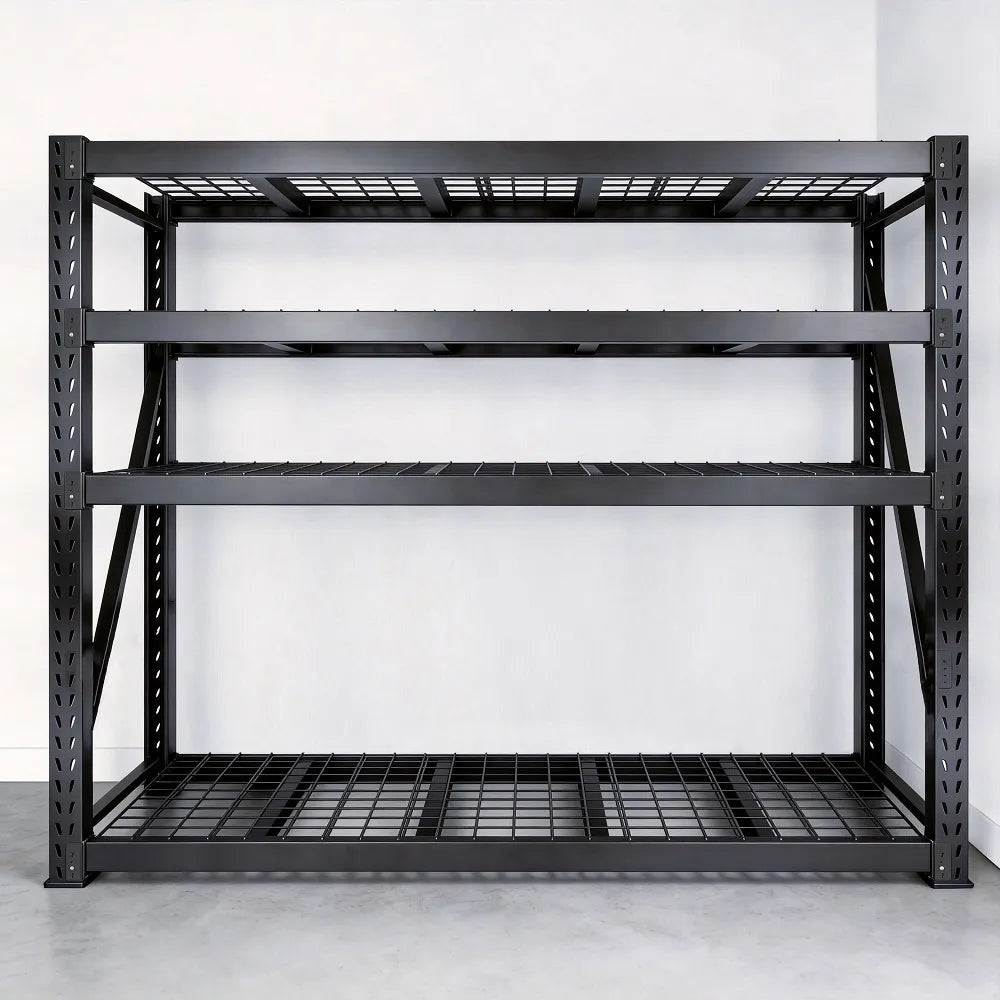 Adjustable Metal Storage Shelves for Flexible Garage Organization