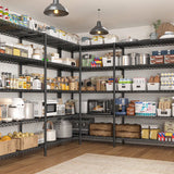 Reibii 2 Pack Wire Shelving Units, 62"W Adjustable Storage Shleves Load 1550LBS, Metal Rack for Pantry Kichen Commercial