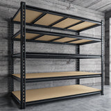 Reibii 55"W Boltless Shelving Units, 6-Tier Heavy Duty Freestanding Garage Shelves Load 3060lbs, Steel Storage Racks for Pantry Basement Commercial