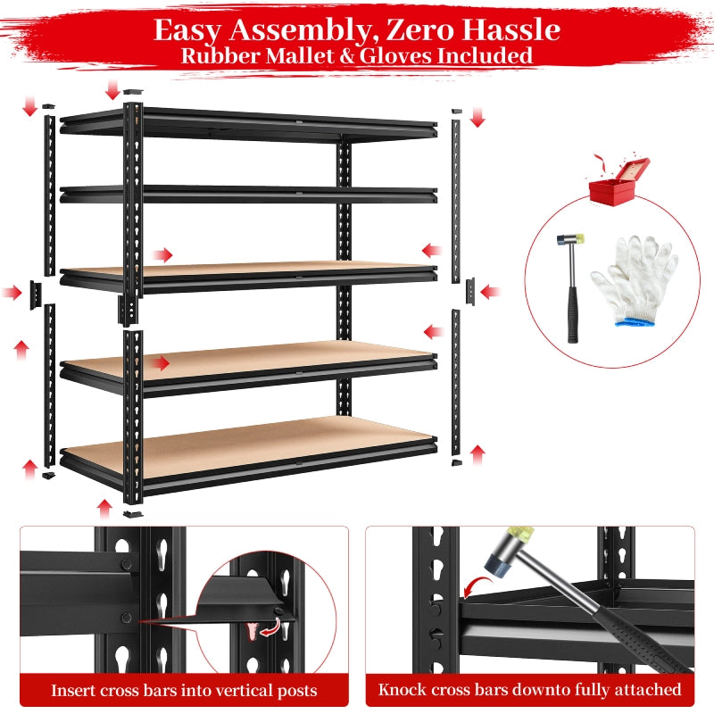 Reibii_Heavy_Duty_Garage_Shelves_Load_2500lbs_Easy_Assemble