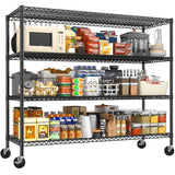 Reibii metal shelving with wheels