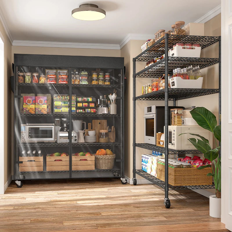 Reibiiwireshelvingonwheelsforpantry