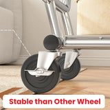 Raybee 75" W x 68"H Double Rolling Clothes Rack with Wheels, 630LBS Heavy Duty Commercial Garment Rack, Clothes Rack For Bedroom