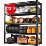 REIBII 72"H Heavy Duty Garage Shelving,Adjustable Storage Shelving Basement Shelving for Warehouse