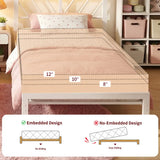 REIBII Metal Platform Bed Frame with LED Headboard, 882 LBS Heavy-Duty Support, 12" Under-Bed Storage, Noise-Reducing Design, No Box Spring Needed