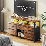 This TV stand with storage also provides reliable support for your TV (up to 50 inches).