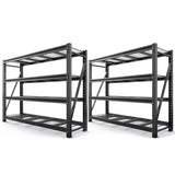 Reibii  5000lbs Garage Shelving Heavy Duty 4-Tier Metal Adjustable Storage Shelves for Warehouse, Workshop, Basement, Industrial Organization, 60" W X 18" D X 72" H
