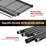 Upgrades Durable Al Metal wire shelving
