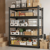 REIBII 35.5“W Garage Storage Rack, 5-Shelf Adjustable Storage Shelves, 2020lbs Metal Shelving for Pantry Kichen Closet