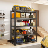 REIBII 40"W x 18"D Garage Shelving Heavy Duty Shelving  2550 LBS Adjustable Storage Shelves for Pantry Kitchen Basement Warehouse