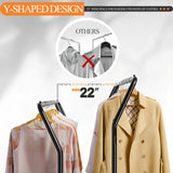 clothing rack with shelves