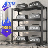 REIBII 40"W Storage Shelves 1800 LBS Adjustable Metal Shelves for Storage for Pantry Kitchen