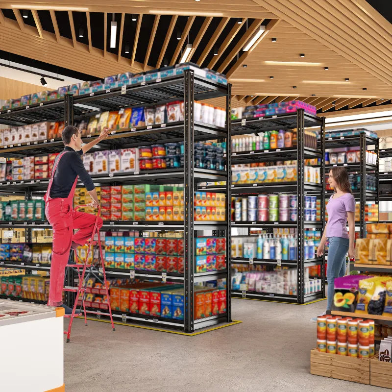 food store shelves