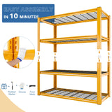 Reibii 4-Tier Shelves 60"H Garage Shelving Units 2200 LBS Free Assembly Tools Included for Basement, Warehouse, Workshop