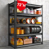 REIBII 72"H 2600LBS Garage Shelves,Metal Storage Shelving for Warehouse&Garage