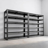 REIBII 6-Tier 55" W Heavy Duty Industrial Garage Shelving, Adjustable Metal Storage Shelving Units, For Basement&Warehouse