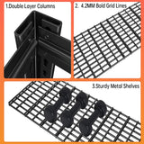 REIBII 55''W x 84''H 3500LBS Heavy Duty Garage Shelves 6-Tier Adjustable Industrial Shelving  for Basement, Warehouse