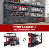 REIBII Storage Shelves 77.2"W 8500LBS Industrial Shelving 4-Shelf with Metal Heavy Duty Adjustable Shelving for Warehouse, Industrial, basement, Laboratory