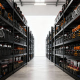 REIBII Storage Shelves 77.2"W 4-Shelf Industrial Storage Rack 8500LBS Shelves with Metal Heavy Duty Adjustable Shelving for Warehouse, Industrial, basement, Laboratory