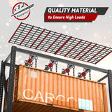 REIBII Storage Shelves 77.2"W 8500LBS Industrial Shelving 4-Shelf with Metal Heavy Duty Adjustable Shelving for Warehouse, Industrial, basement, Laboratory