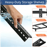 REIBII 48"W 3300Lbs Metal Garage Shelves 6 Tiers Adjustable Shelving For Garage, Warehouse, Basement