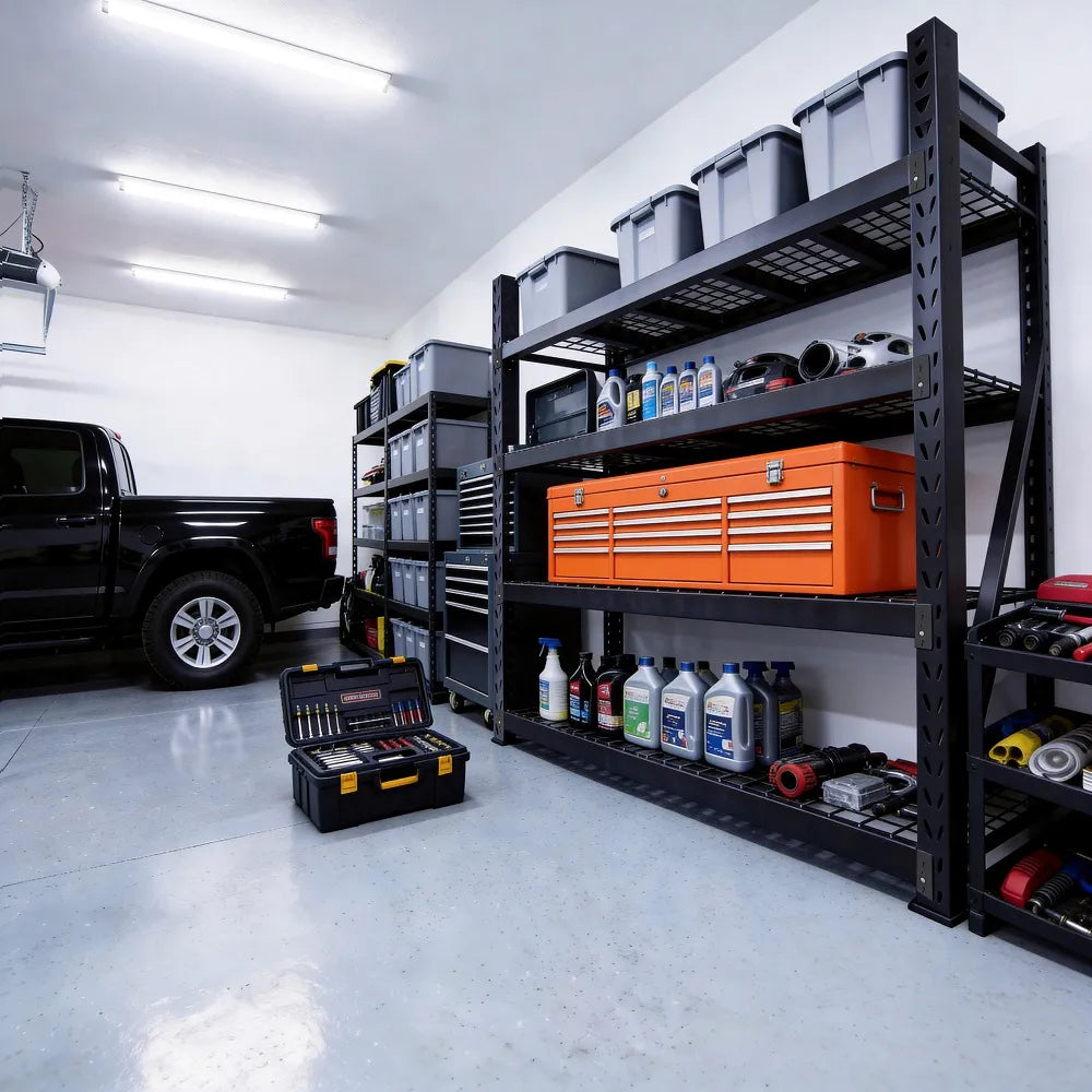 Industrial Storage Rack with Strong Weight Capacity for Garage Organization