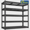 REIBII 48"W x 72"H 5-Tier Garage Shelving, 2800 LBS Adjustable Storage Shelves, shelving units for Warehouse, Basement, Workshop