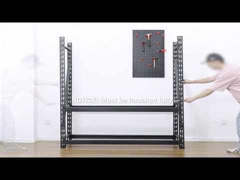 Industrial Metal Shelving Unit for Garage & Warehouse Storage